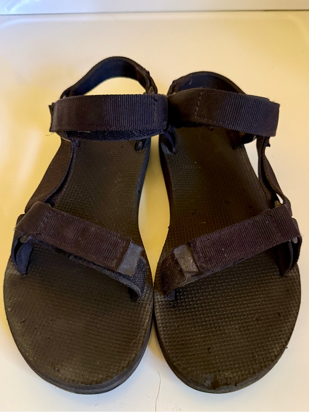 Teva Black Outdoor Strap Sandals